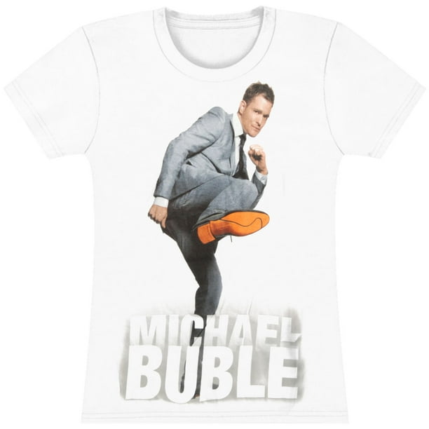 Michael Buble Fashion Shirt Mens Big and Tall Short Sleeve Crewneck Plus Size Tee Shirt 